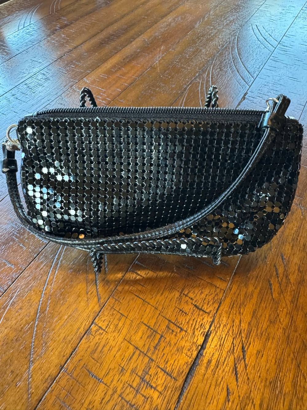 Black Sequin Wristlet